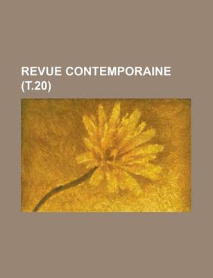 Book cover for Revue Contemporaine (T.20)