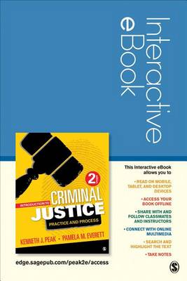 Book cover for Introduction to Criminal Justice Interactive eBook Student Version