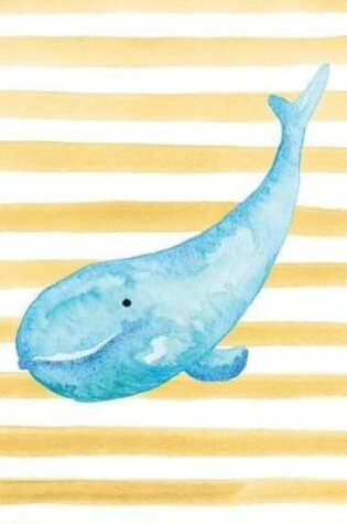 Cover of Blue Whale Watercolor Stripe Journal