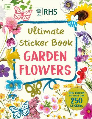 Book cover for RHS Ultimate Sticker Book Garden Flowers