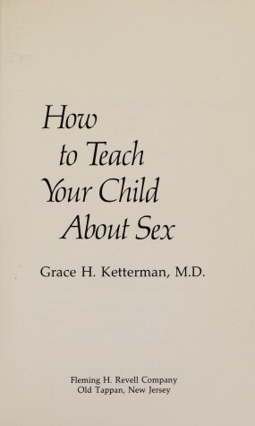 Book cover for How to Teach Your Child about Sex