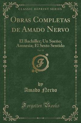 Book cover for Obras Completas de Amado Nervo, Vol. 13