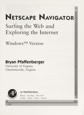 Book cover for Netscape Navigator