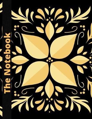 Book cover for Glam Series lined Notebook Daily writing note with motivation quotes in every 12 pages and flower background.