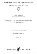 Book cover for Extremum and Variational Principles in Mechanics