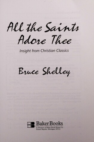 Book cover for All the Saints Adore Thee