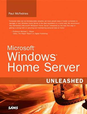 Book cover for Microsoft Windows Home Server Unleashed (Adobe Reader)