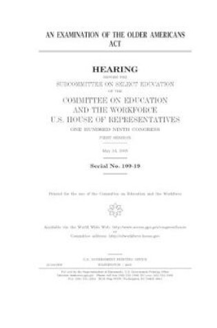 Cover of An examination of the Older Americans Act