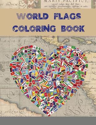 Book cover for World Flags Coloring Book