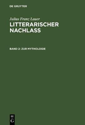 Book cover for Zur Mythologie