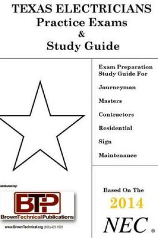 Cover of Texas Electricians Practice Exam & Study Guide