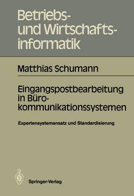 Book cover for Eingangspostbearbeitung in Bürokommunikationssystemen