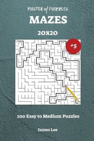 Cover of Master of Puzzles Mazes - 200 Easy to Medium 20x20 Vol. 5