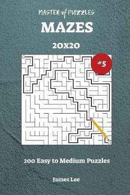 Book cover for Master of Puzzles Mazes - 200 Easy to Medium 20x20 vol. 5