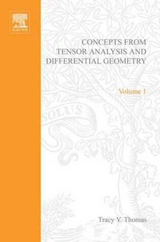 Cover of Concepts from Tensor Analysis and Differential Geometry