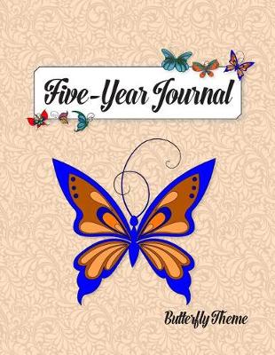 Book cover for Five-Year Journal, Butterfly Theme
