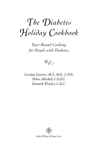 Cover of The Diabetes Holiday Cookbook