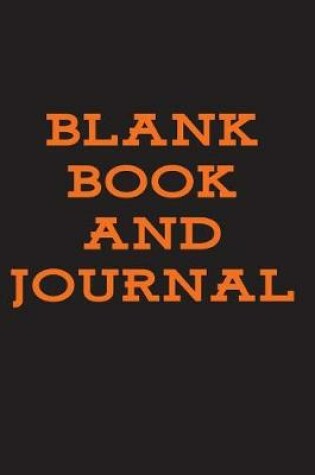 Cover of Blank Book And Journal