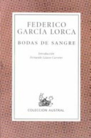 Cover of Bodas de Sangre / Blood Wedding