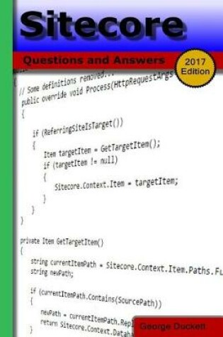 Cover of Sitecore (2017 Edition)