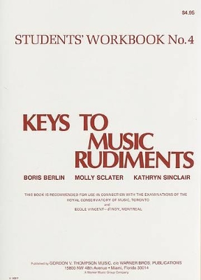 Book cover for Keys to Music Rudiments