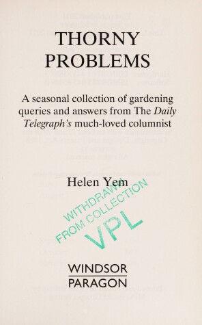 Book cover for Thorny Problems