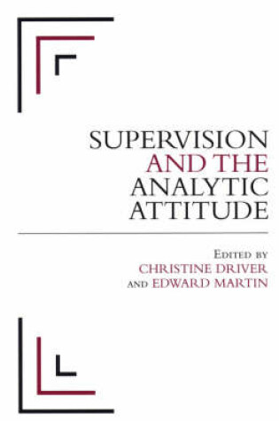 Cover of Supervision and the Analytic Attitude