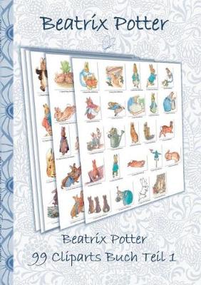 Book cover for Beatrix Potter 99 Cliparts Buch Teil 1 ( Peter Hase )