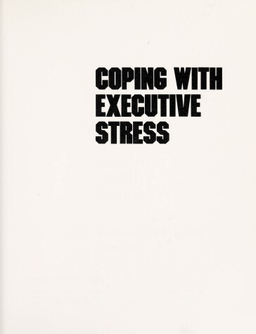 Book cover for Coping with Executive Stress