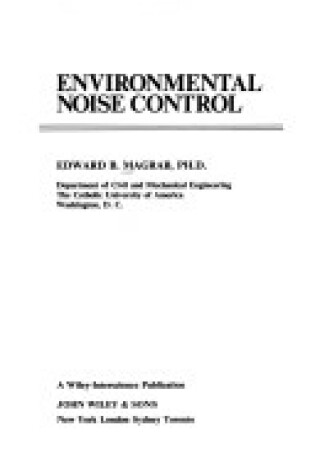 Cover of Environment Noise Control