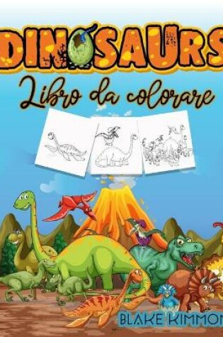 Cover of Dinosauri libro da colorare