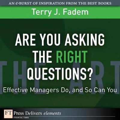 Book cover for Are You Asking the Right Questions?