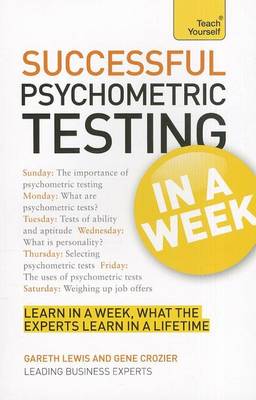 Book cover for Successful Psychometric Testing in a Week: Teach Yourself