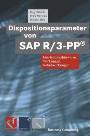 Cover of Dispositionsparameter Von SAP R/3-Pp(r)