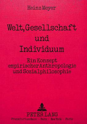 Book cover for Welt, Gesellschaft Und Individuum