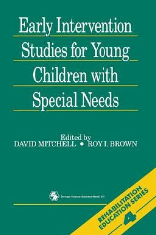 Cover of Early Intervention Studies for Young Children with Special Needs