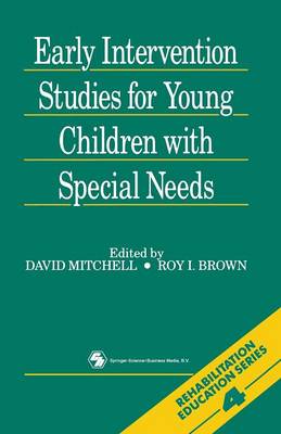 Book cover for Early Intervention Studies for Young Children with Special Needs