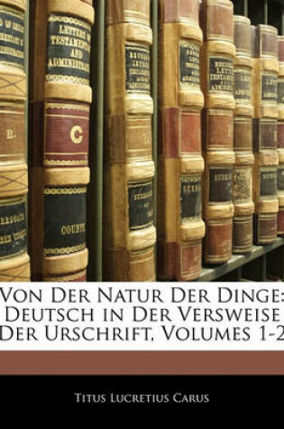 Cover of Von Der Natur Der Dinge