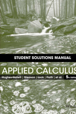 Cover of Student Solutions Manual to accompany Applied Calculus
