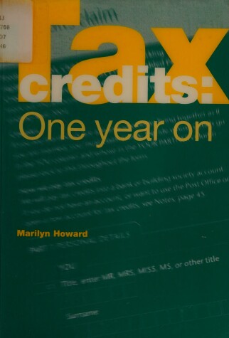 Book cover for Tax Credits: One Year on