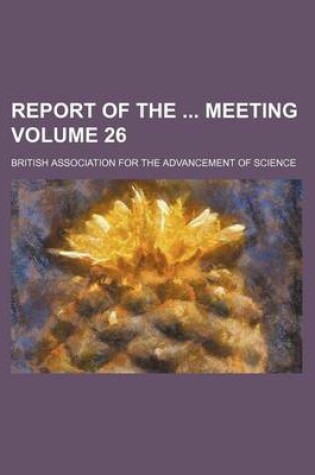 Cover of Report of the Meeting Volume 26
