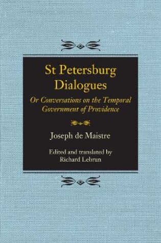 Cover of St Petersburg Dialogues