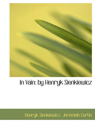 Book cover for In Vain