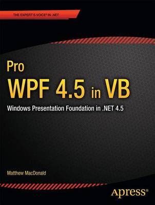 Book cover for Pro Wpf 4.5 in VB: Windows Presentation Foundation in .Net 4.5