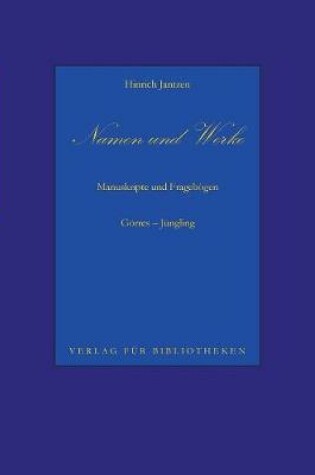 Cover of Namen und Werke 8