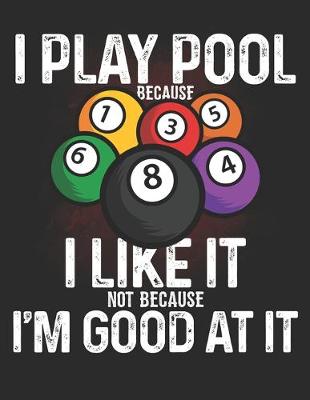 Book cover for I Play Pool Because I Like it Not Because Iam Good at It
