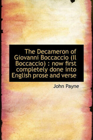 Cover of The Decameron of Giovanni Boccaccio (Il Boccaccio)