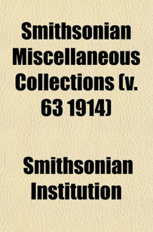 Cover of Smithsonian Miscellaneous Collections (V. 63 1914)