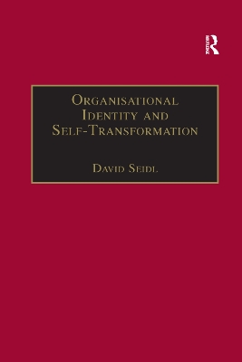 Book cover for Organisational Identity and Self-Transformation