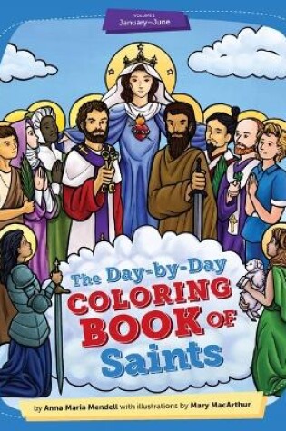 Cover of Day-By-Day Coloring Book of Saints V1